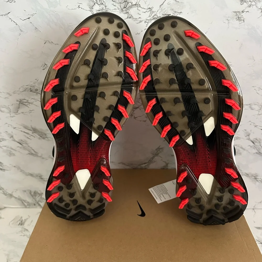 Adidas Adizero ZG BOA Spikeless Golf Shoes Athletic White Lucid Red Men Size 10